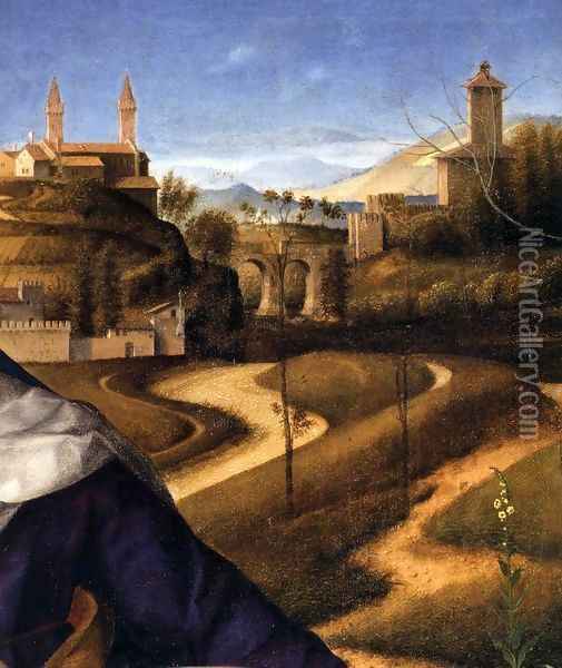 Pieta (detail) 3 Oil Painting - Giovanni Bellini