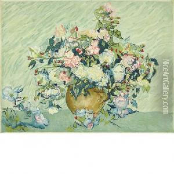 Roses Oil Painting - Vincent Van Gogh