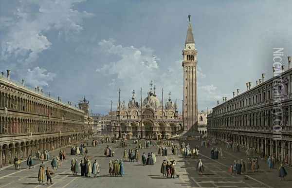 Piazza San Marco, Venice Oil Painting - Bernardo Bellotto