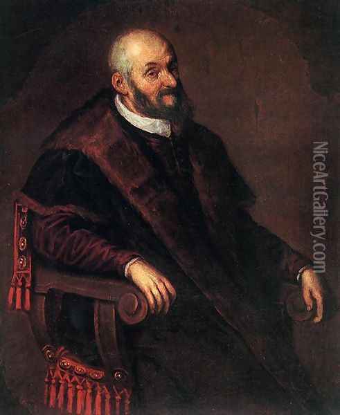 Portrait of an Old Man Oil Painting - Leandro Bassano
