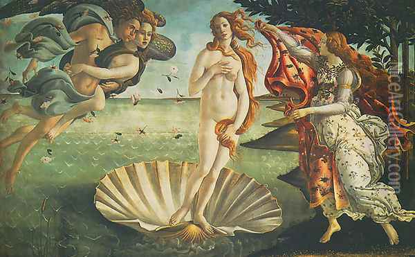 Birth of Venus (La Nascita di Venere) Oil Painting - Sandro Botticelli
