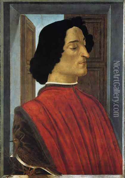 Portrait of Giuliano de' Medici Oil Painting - Sandro Botticelli