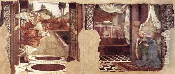 Annunciation 1481 Oil Painting - Sandro Botticelli