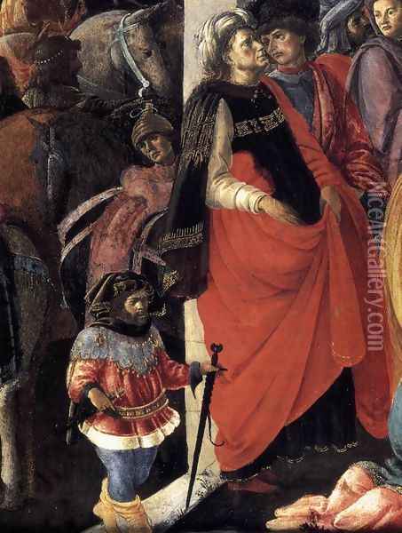 Adoration of the Magi (detail 1) 1465-67 Oil Painting - Sandro Botticelli