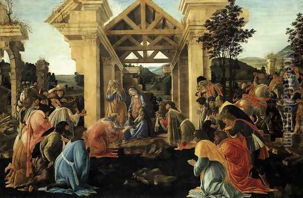 Adoration of the Magi 1481-82 Oil Painting - Sandro Botticelli