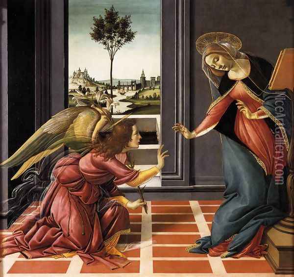 Cestello Annunciation 1489-90 Oil Painting - Sandro Botticelli