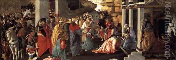 Adoration Of The Magi Oil Painting - Sandro Botticelli