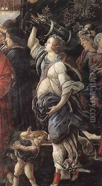 The Temptation of Christ [detail: 4] Oil Painting - Sandro Botticelli