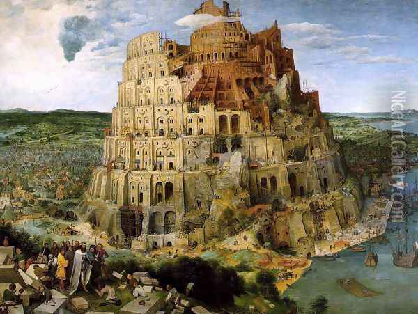 The Tower of Babel 1563 Oil Painting - Pieter the Elder Bruegel