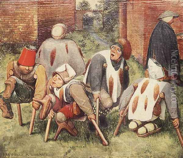 The Beggars 1568 Oil Painting - Pieter the Elder Bruegel