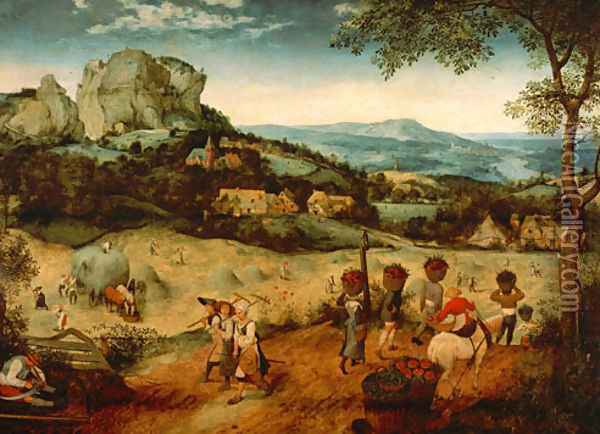 Hay-Harvest Oil Painting - Pieter the Elder Bruegel