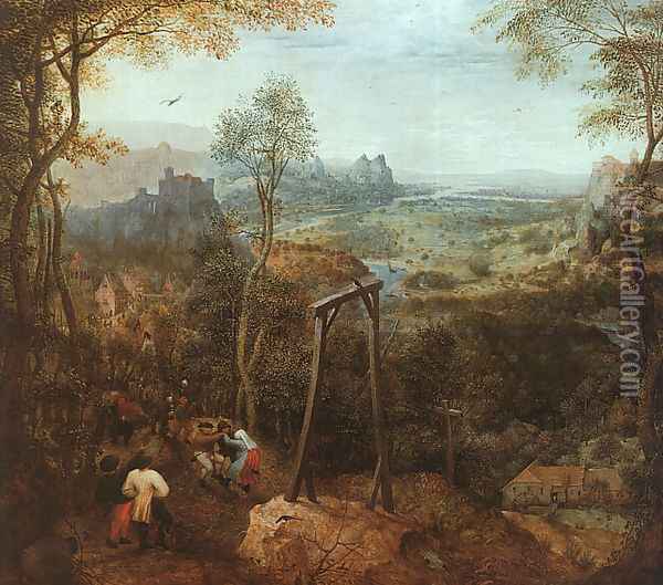The Magpie on the Gallows 1568 Oil Painting - Pieter the Elder Bruegel