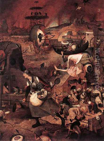 Dulle Griet (detail 1) Oil Painting - Pieter the Elder Bruegel