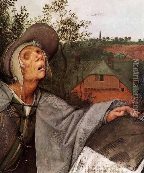 The Parable of the Blind Leading the Blind (detail) 2 Oil Painting - Pieter the Elder Bruegel