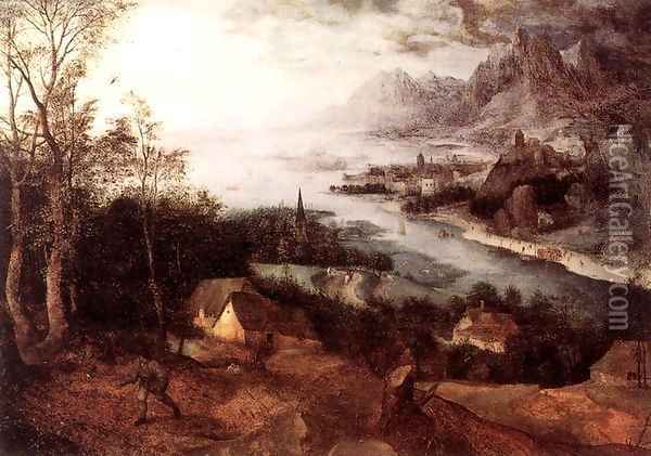 Landscape with the Parable of the Sower Oil Painting - Pieter the Elder Bruegel