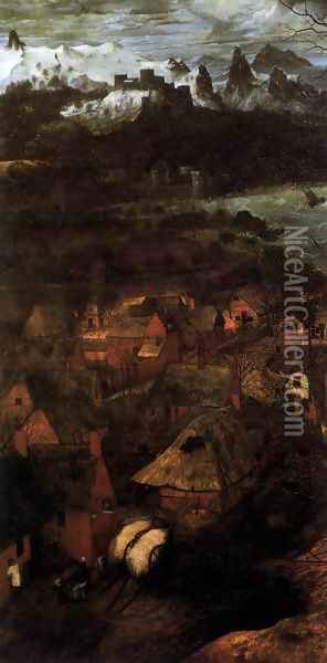Gloomy Day (detail) Oil Painting - Pieter the Elder Bruegel
