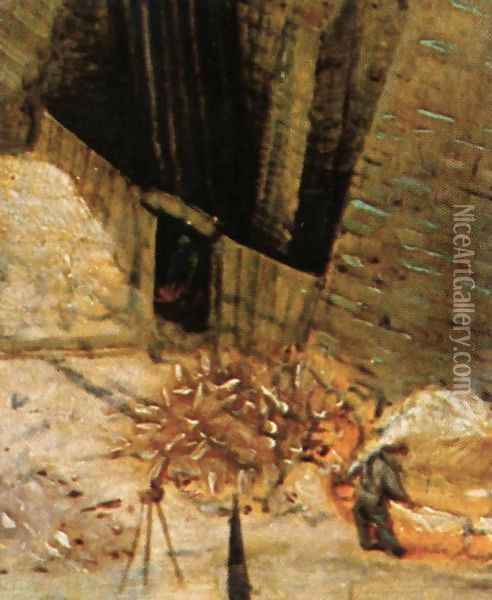 The Tower of Babel (detail) 11 Oil Painting - Pieter the Elder Bruegel