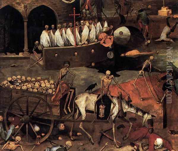 The Triumph of Death (detail) 3 Oil Painting - Pieter the Elder Bruegel