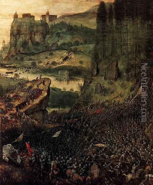 The Suicide of Saul (detail) Oil Painting - Pieter the Elder Bruegel