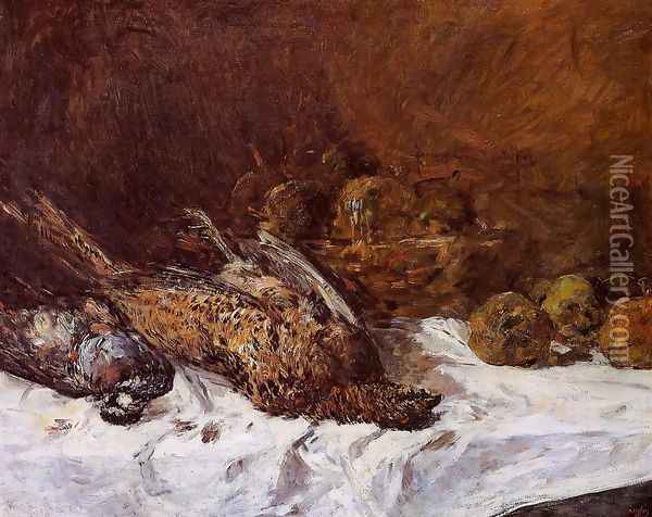 Still Life with Fowl Oil Painting - Eugene Boudin
