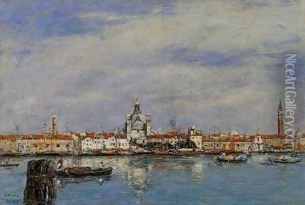 Venice, the Grand Canal Oil Painting - Eugene Boudin