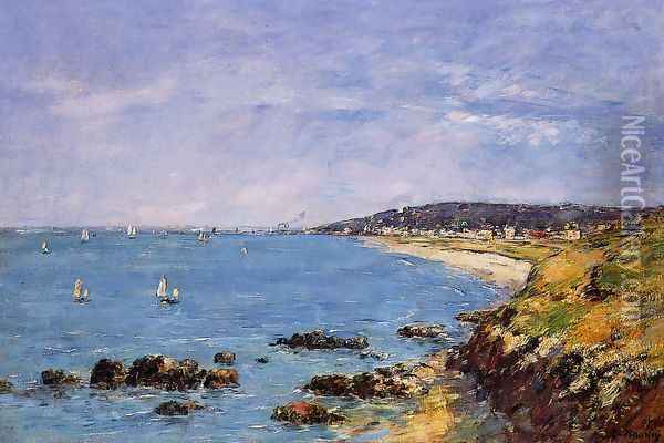 Trouville, View from the Heights Oil Painting - Eugene Boudin