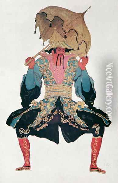 Costume design for a Chinaman, from Sleeping Beauty, 1921 Oil Painting - Leon Samoilovitch Bakst