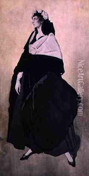 Portrait of Ida Lvovna Rubinstein Oil Painting - Leon Samoilovitch Bakst