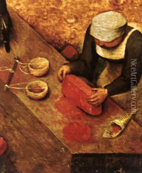 Children's Games (detail) 1559-60 13 Oil Painting - Jan The Elder Brueghel