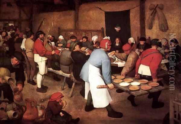 Peasant Wedding 1567 Oil Painting - Jan The Elder Brueghel