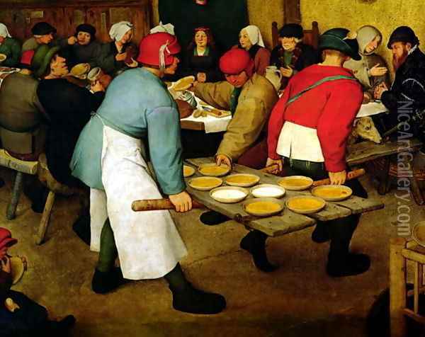 Peasant Wedding Oil Painting - Jan The Elder Brueghel