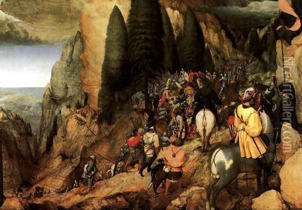 The Conversion of Saul 1567 Oil Painting - Jan The Elder Brueghel