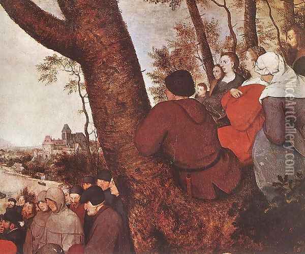 The Sermon of St John the Baptist (detail) 1566 5 Oil Painting - Jan The Elder Brueghel