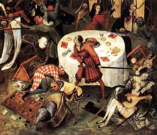 The Triumph of Death (detail) 1562 4 Oil Painting - Jan The Elder Brueghel