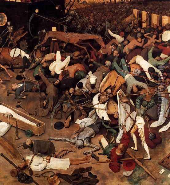 The Triumph of Death (detail) 1562 5 Oil Painting - Jan The Elder Brueghel