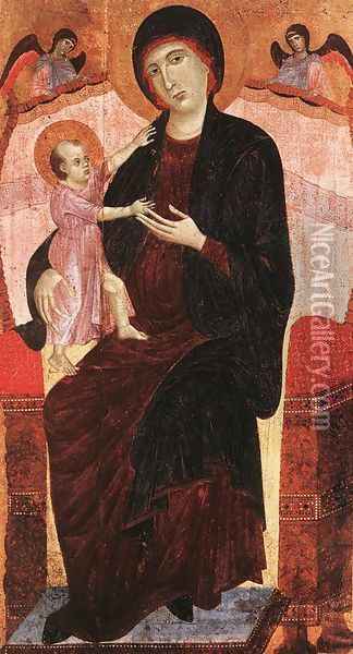 Gualino Madonna after 1285 Oil Painting - Duccio Di Buoninsegna