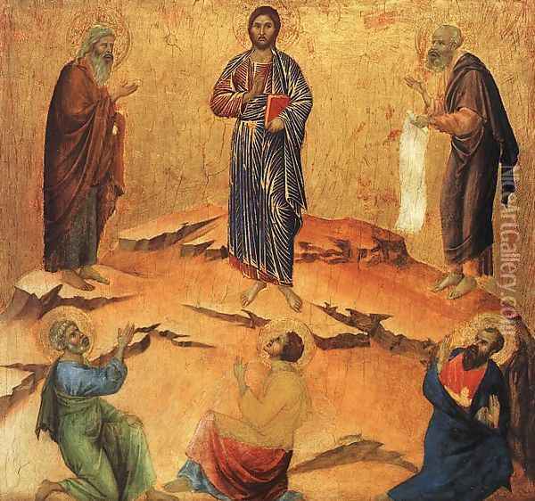 Transfiguration 1308-11 Oil Painting - Duccio Di Buoninsegna