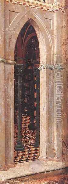 Temptation on the Temple (detail) 1308-11 Oil Painting - Duccio Di Buoninsegna