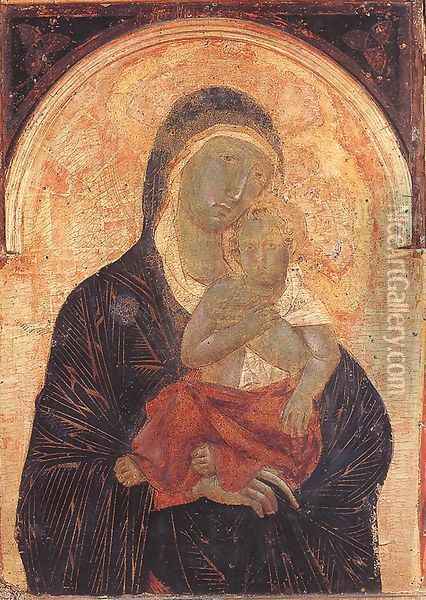 Polyptych No. 47 (detail) 1311 Oil Painting - Duccio Di Buoninsegna