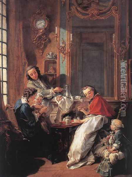 The Afternoon Meal 1739 Oil Painting - Francois Boucher