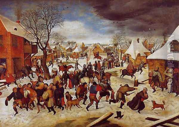 The Massacre of the Innocents Oil Painting - Pieter The Younger Brueghel