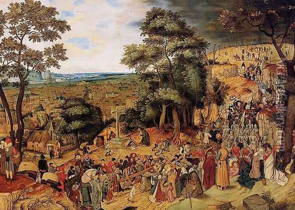 The Way of the Cross Oil Painting - Pieter The Younger Brueghel