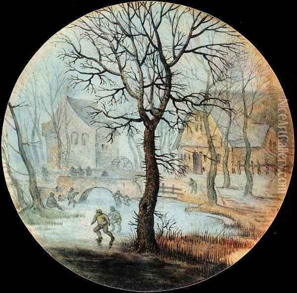 The Creek Oil Painting - Pieter The Younger Brueghel