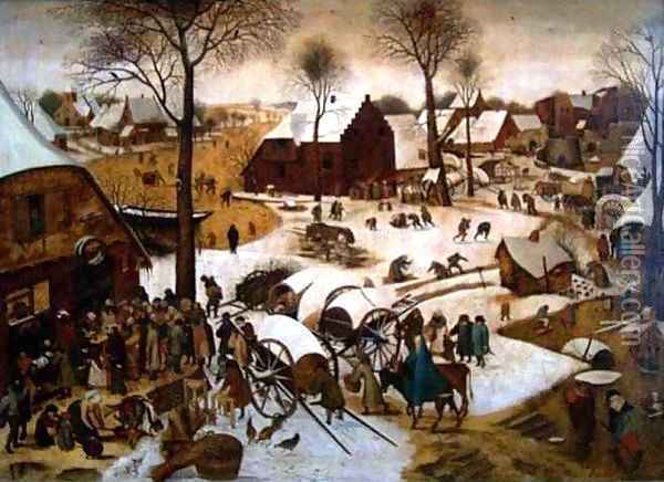 The Census Taking of Bethlehem Oil Painting - Pieter The Younger Brueghel