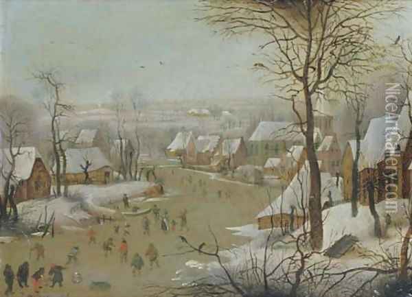 Untitled Oil Painting - Pieter The Younger Brueghel