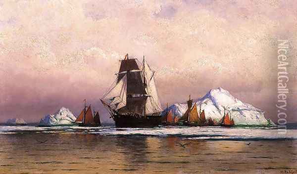 Fishing Fleet Off Labrador2 Oil Painting - William Bradford