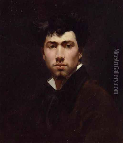 Portrait of a Young Man Oil Painting - Giovanni Boldini