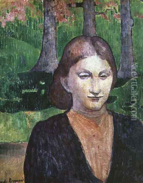 Portrait of My Sister Madeleine, 1888 Oil Painting - Emile Bernard