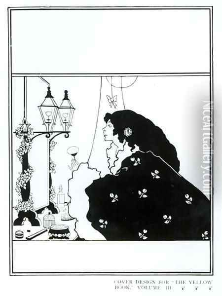 Cover design for 'The Yellow Book', Volume III, c.1894 Oil Painting - Aubrey Vincent Beardsley