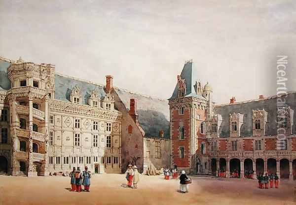 Le Chateau de Blois Oil Painting - Thomas Shotter Boys